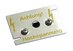 Hochspannungsplättchen des Mardersicher Mobil